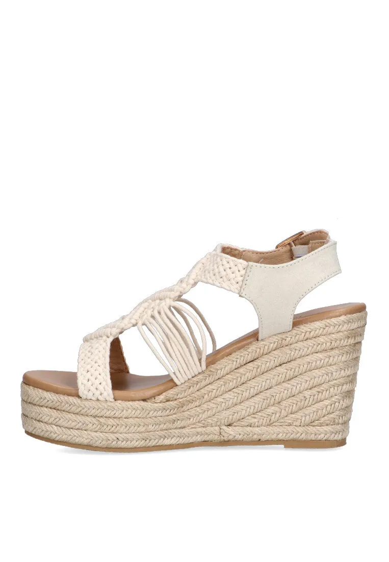 SANDALIAS DE CUA ETIKA CALALGA 20026 BEIGE PARA MUJER