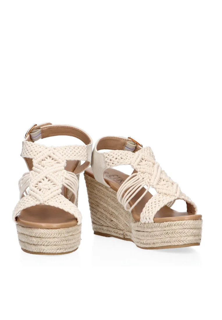 SANDALIAS DE CUA ETIKA CALALGA 20026 BEIGE PARA MUJER