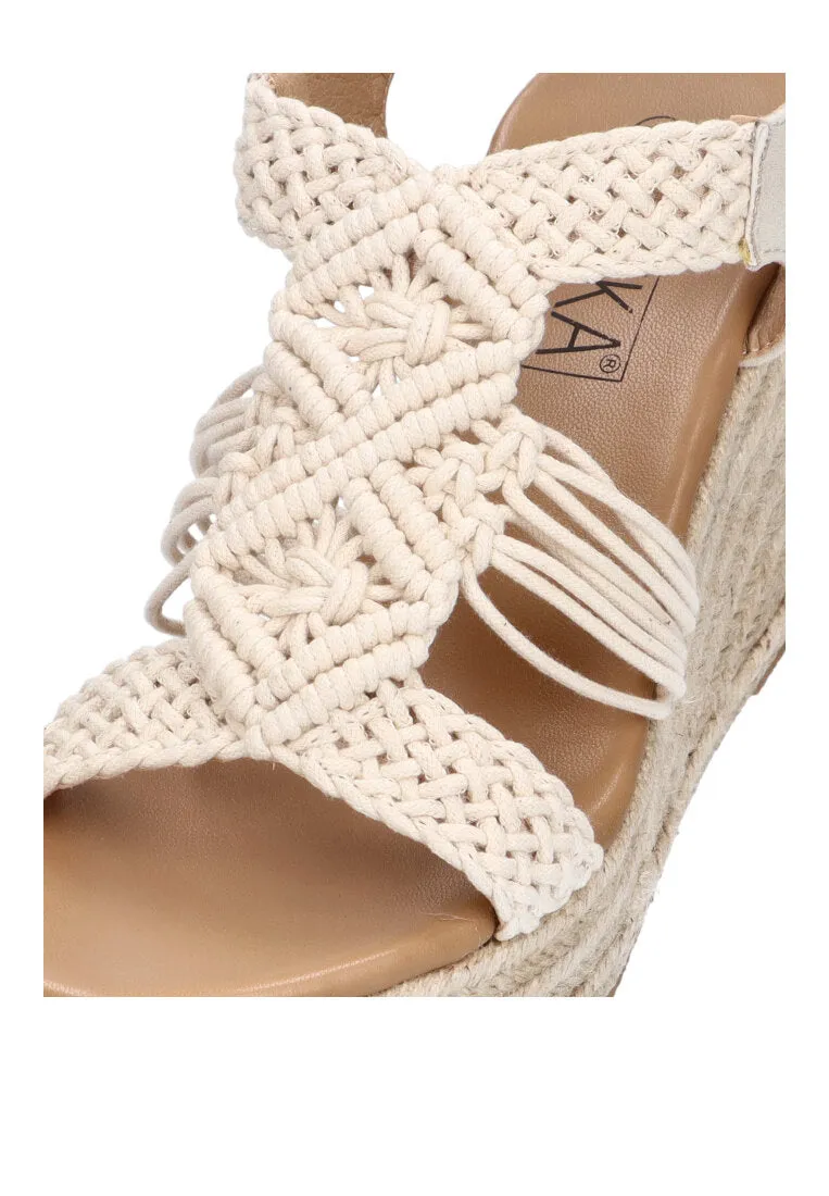 SANDALIAS DE CUA ETIKA CALALGA 20026 BEIGE PARA MUJER