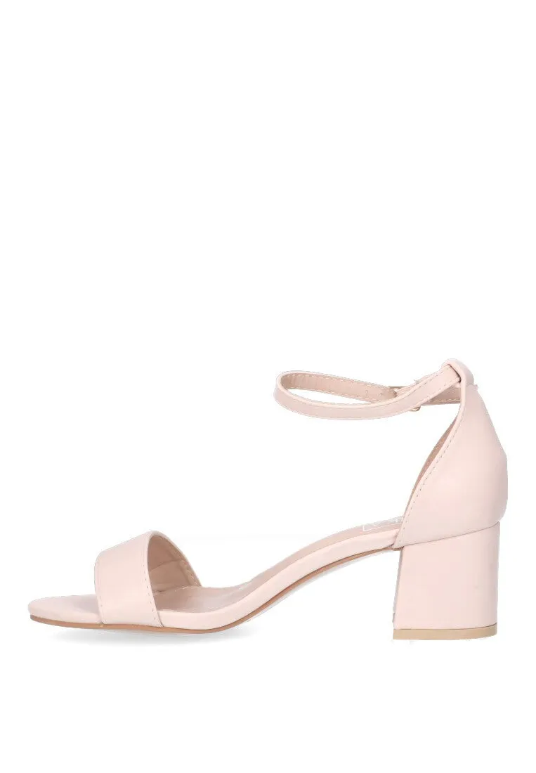 SANDALIAS LISAS ETIKA BEIGE TACN ANCHO MEDIO IDEAL PARA FIESTA MUJER ANTUNES