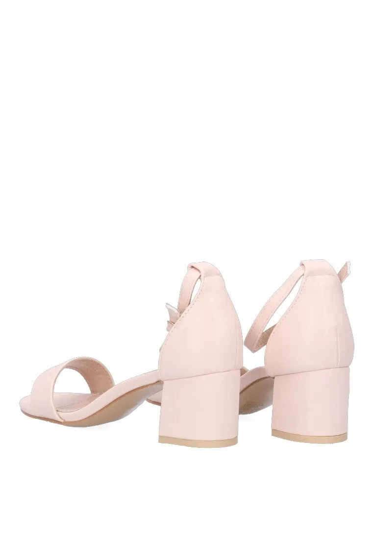 SANDALIAS LISAS ETIKA BEIGE TACN ANCHO MEDIO IDEAL PARA FIESTA MUJER ANTUNES