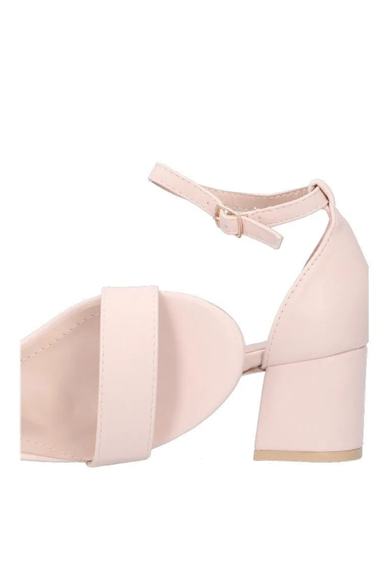 SANDALIAS LISAS ETIKA BEIGE TACN ANCHO MEDIO IDEAL PARA FIESTA MUJER ANTUNES