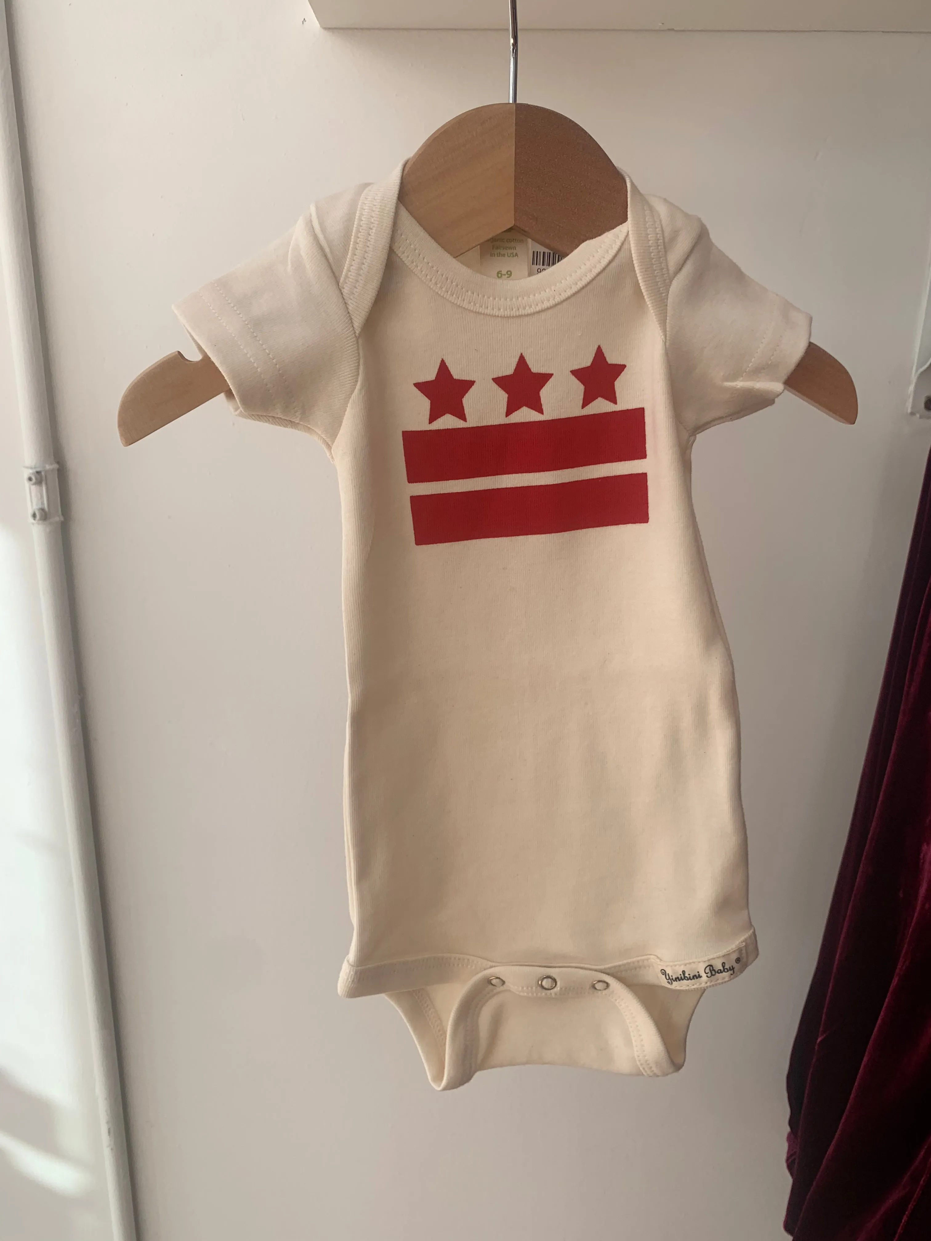 Short Sleeve DC Flag Onesie