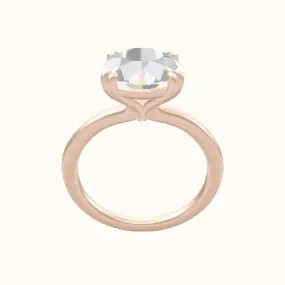 Solitaire Engagement Ring With Double Prongs Head