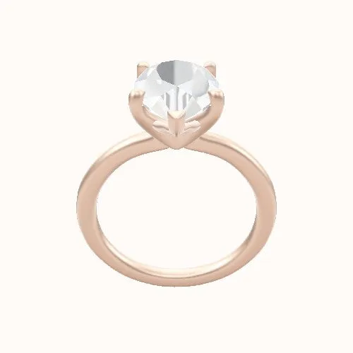 Solitaire Engagement Ring With Four Prong Head