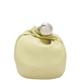 Sphere Pouch Leather, Tea Green