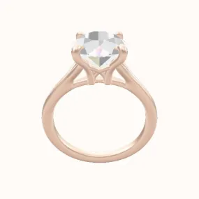 Split Cathedral Engagement Ring With X Gallery Head