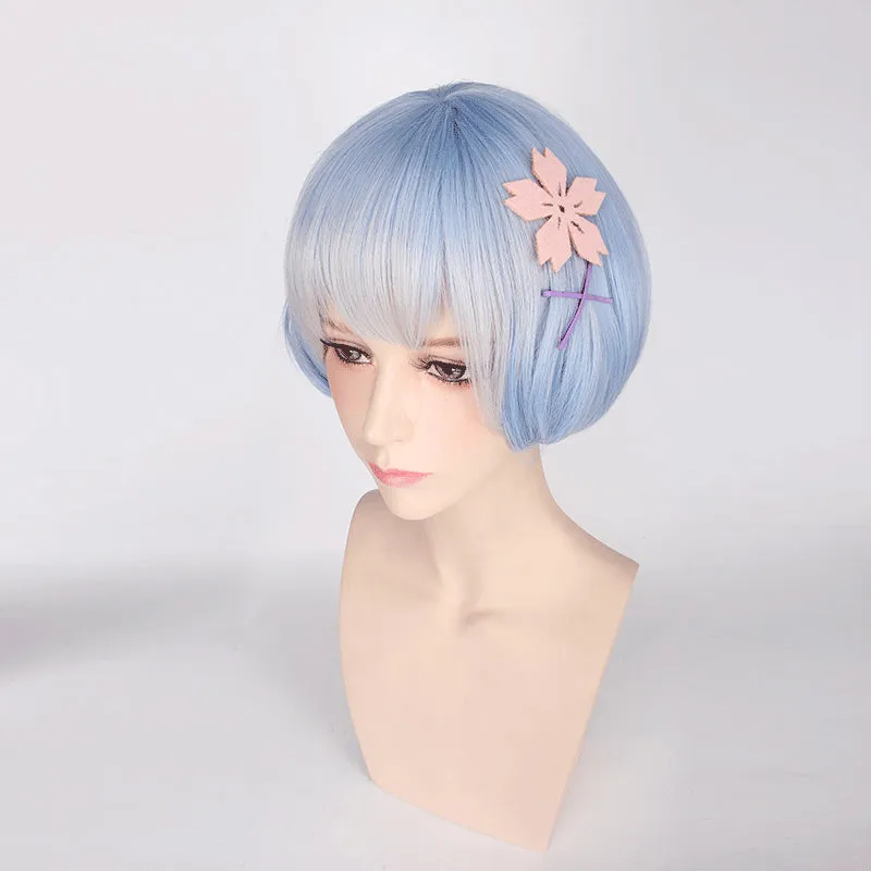 Starting Life in Another World Rem/ Ram wig cosplay accessory