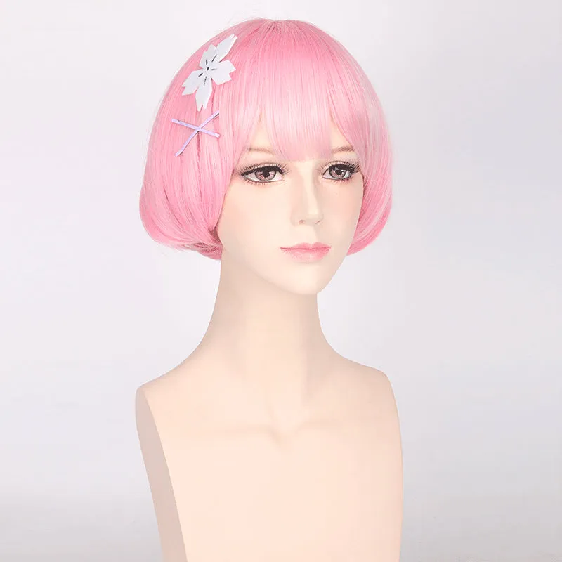 Starting Life in Another World Rem/ Ram wig cosplay accessory