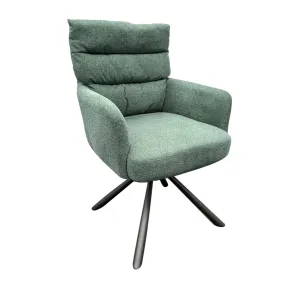 Stefan Swivel Dining Chair-Green