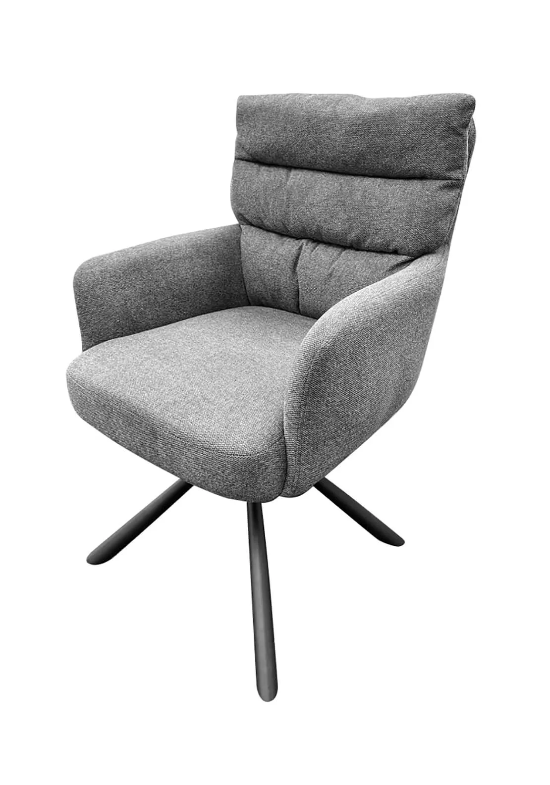 Stefan Swivel Dining Chair - Grey