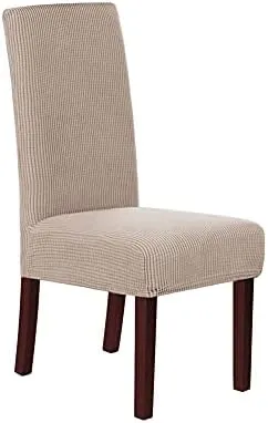 Stretch Dining Chair Covers Elastic High Back Dining Room Chair Cover