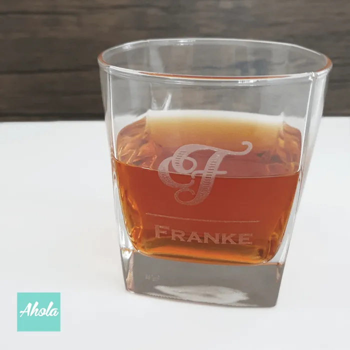 【Tahoma】Personalizable Square Whisky Glass 玻璃酒杯