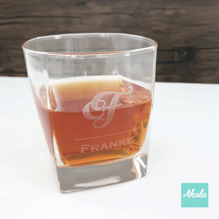 【Tahoma】Personalizable Square Whisky Glass 玻璃酒杯