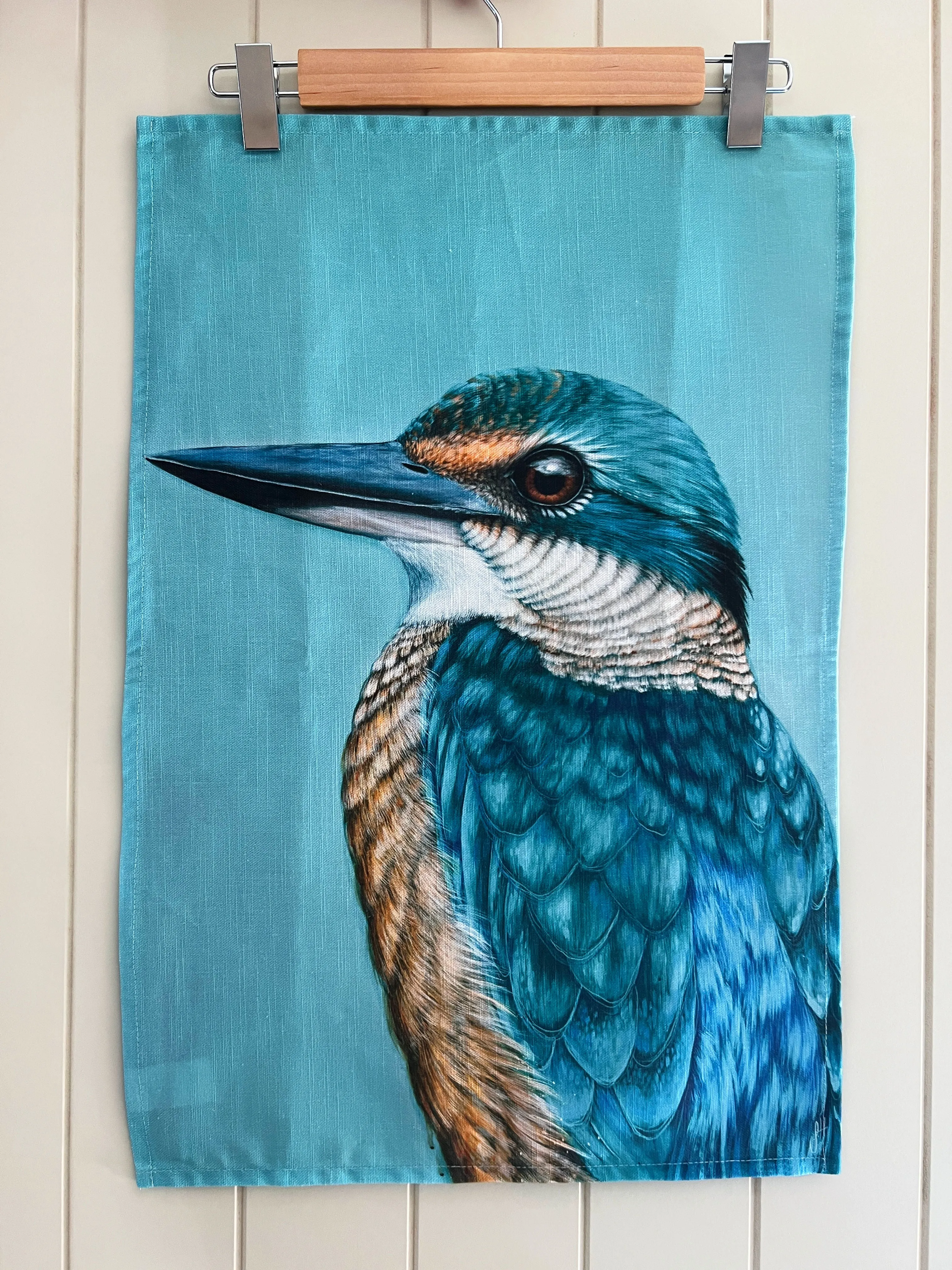 Tea Towel 'Iluka Kingfisher' pre-order