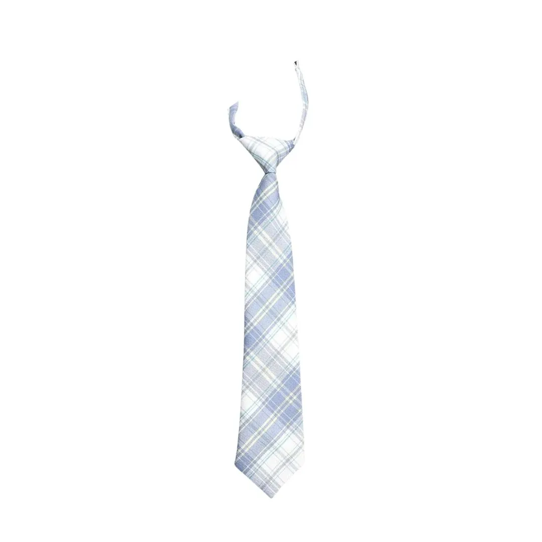 Tie Mood Boy's Plaid Pre-Tied Tie