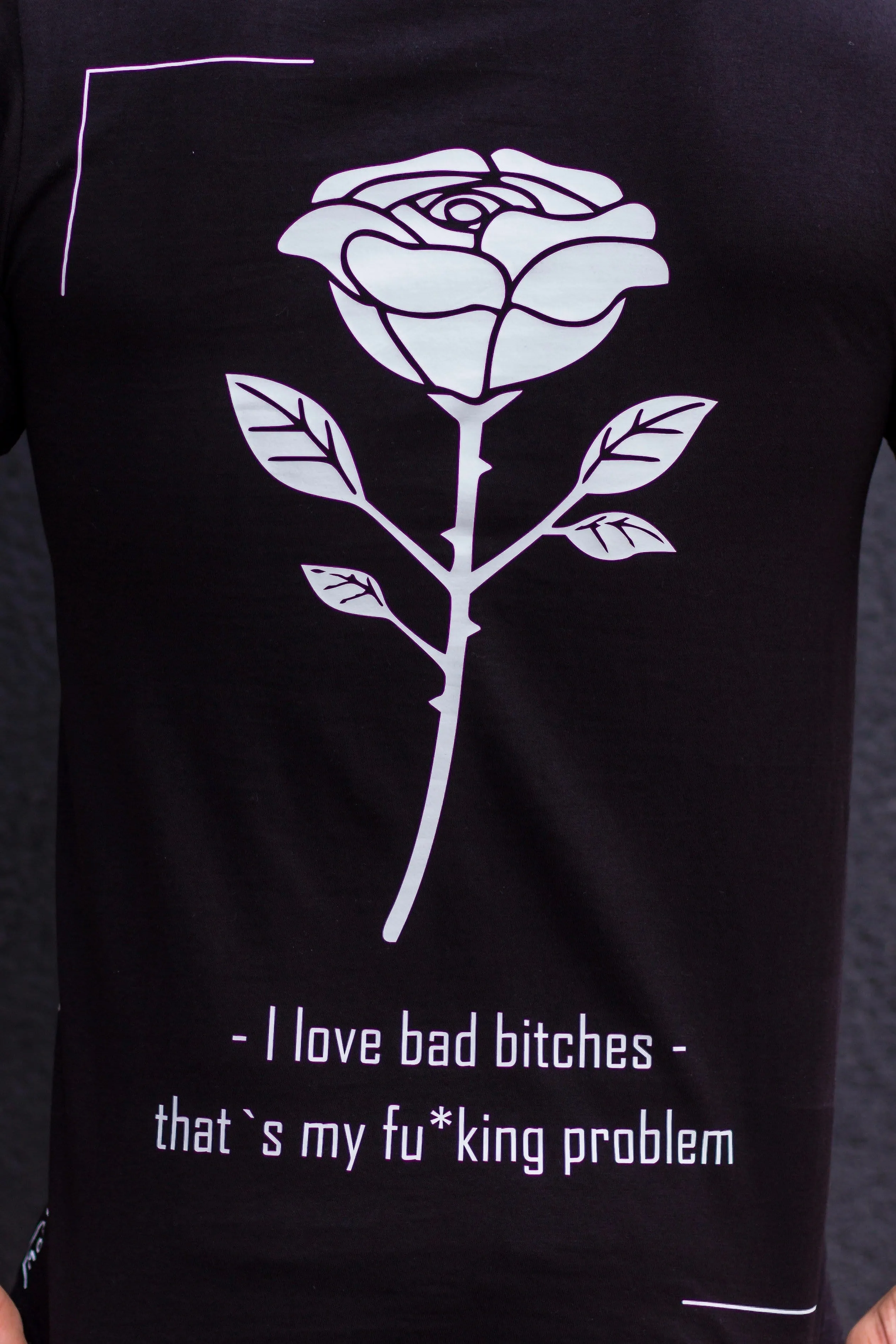 Tricou Rose Black