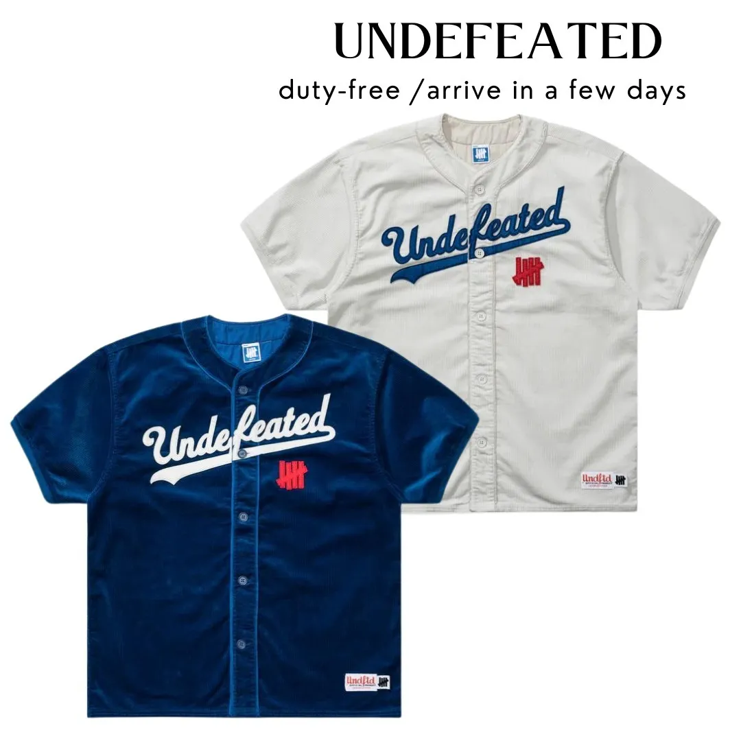 UNDEFEATED  |Other Plaid Patterns Cotton Short Sleeves Logo Shirts