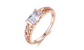 Unique White Crystal Ring For Women