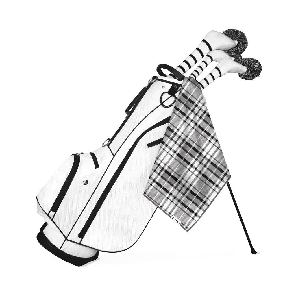 UTHER Platinum Plaid Tour Golf Towel