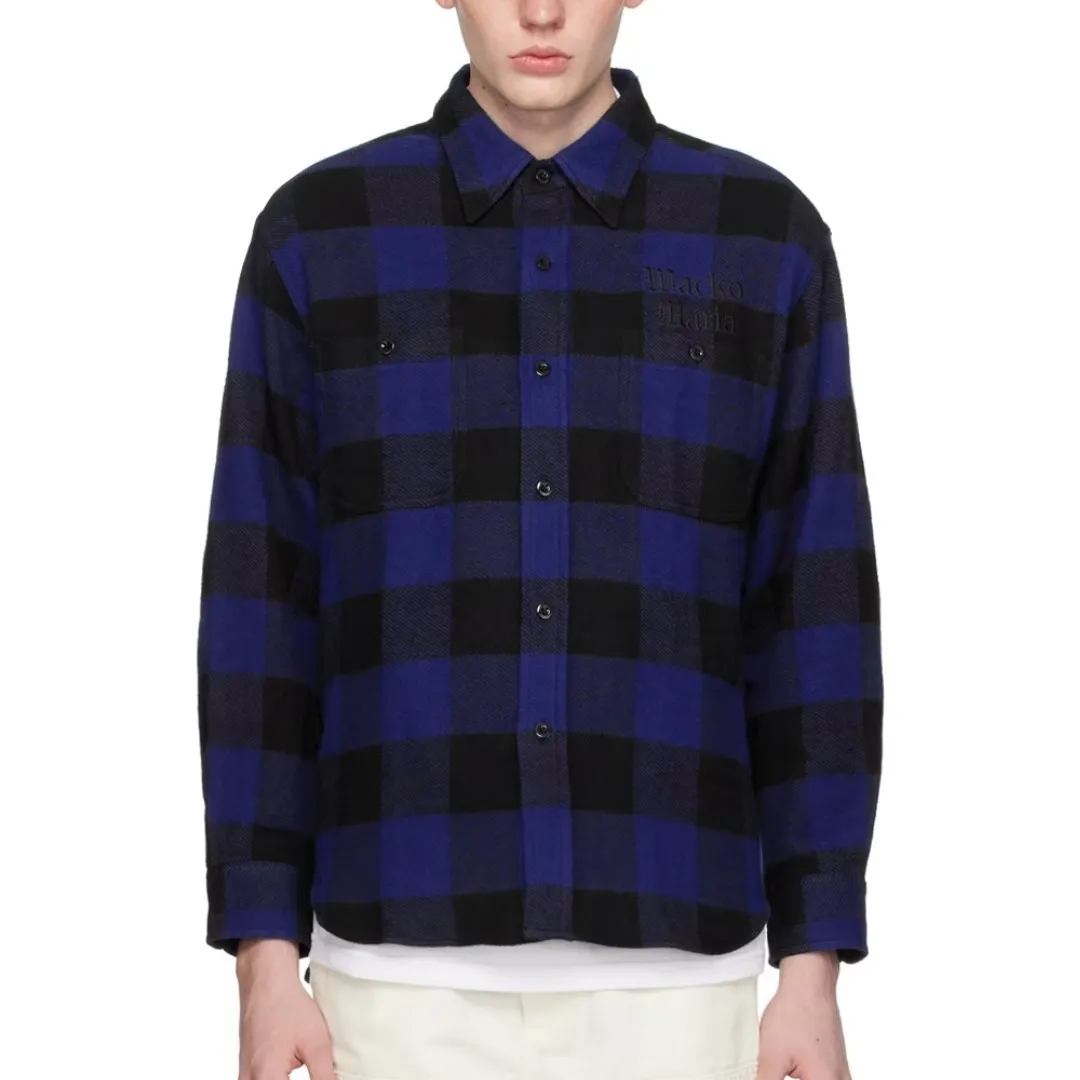 WACKO MARIA  |Other Plaid Patterns Cotton Logo Front Button Shirts