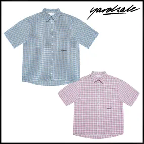 yardsale  |Other Plaid Patterns Street Style Cotton Logo Shirts