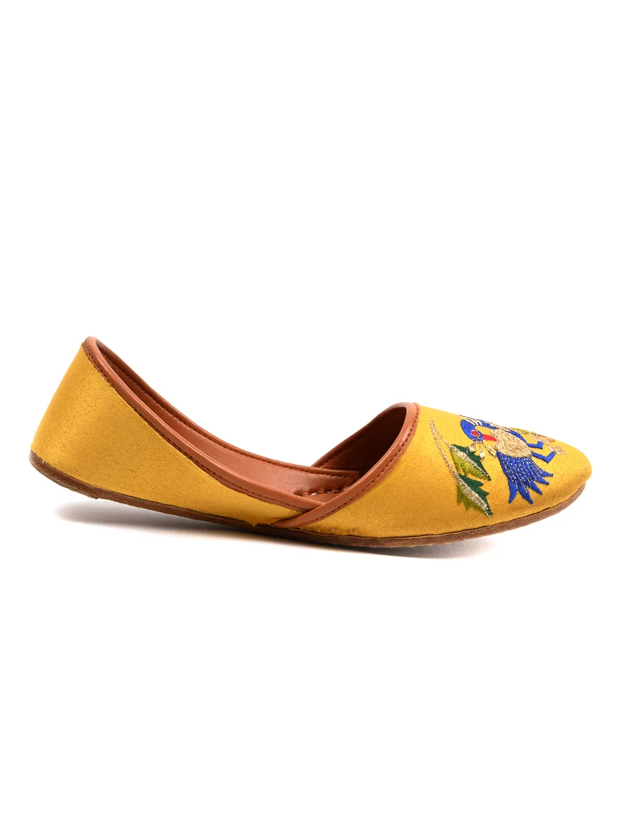 Yellow Fancy & Stylish Khussa for women