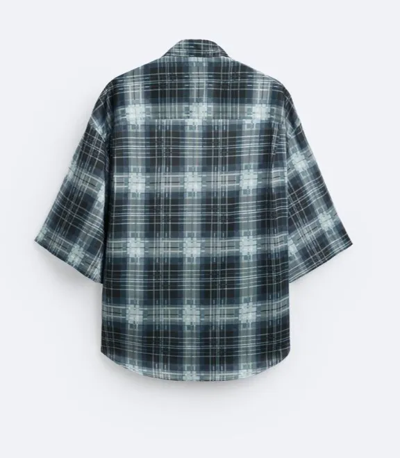 ZARA  |Other Plaid Patterns Short Sleeves Shirts